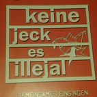 Die kölsche Variante von "kein Mensch ist illegal" (c) Fluky