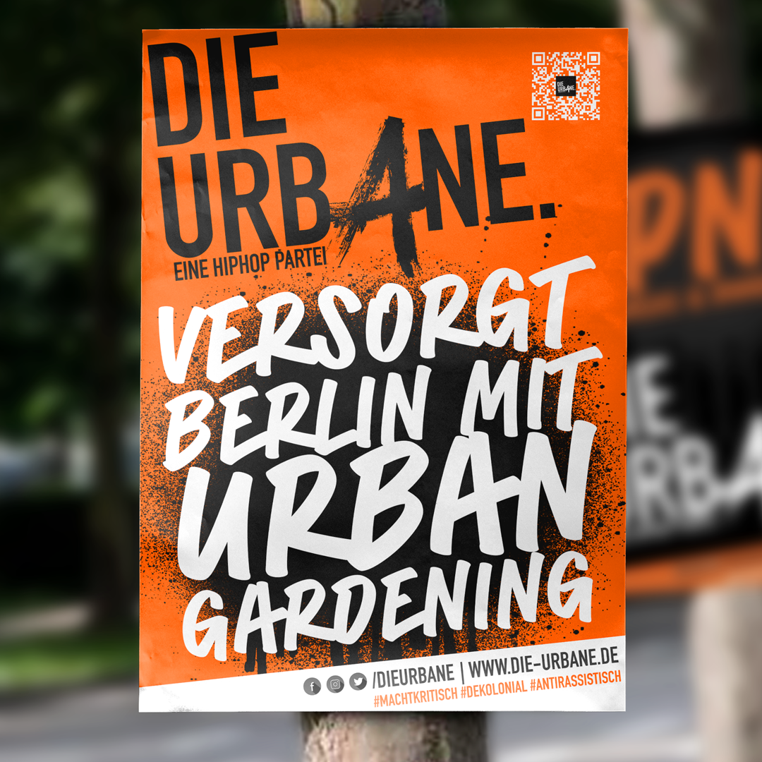 Wahlplakat du. urban gardening berlin