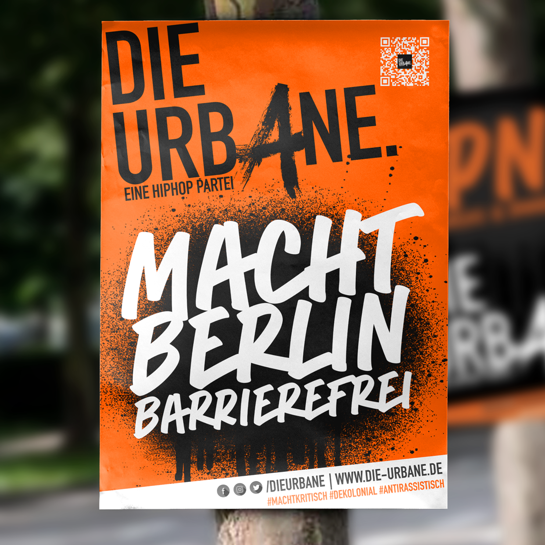 Wahlplakat du. machst Berlin barrierefrei