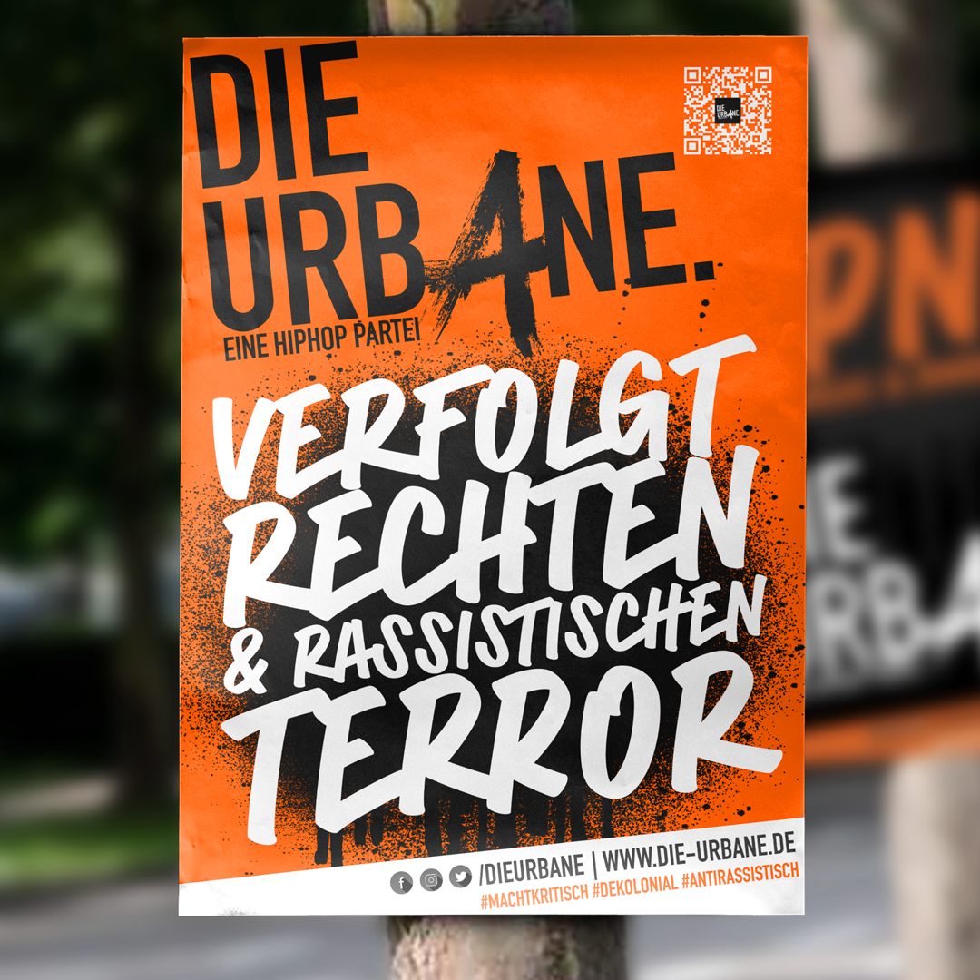 Wahlplakat du. rassistischer Terror
