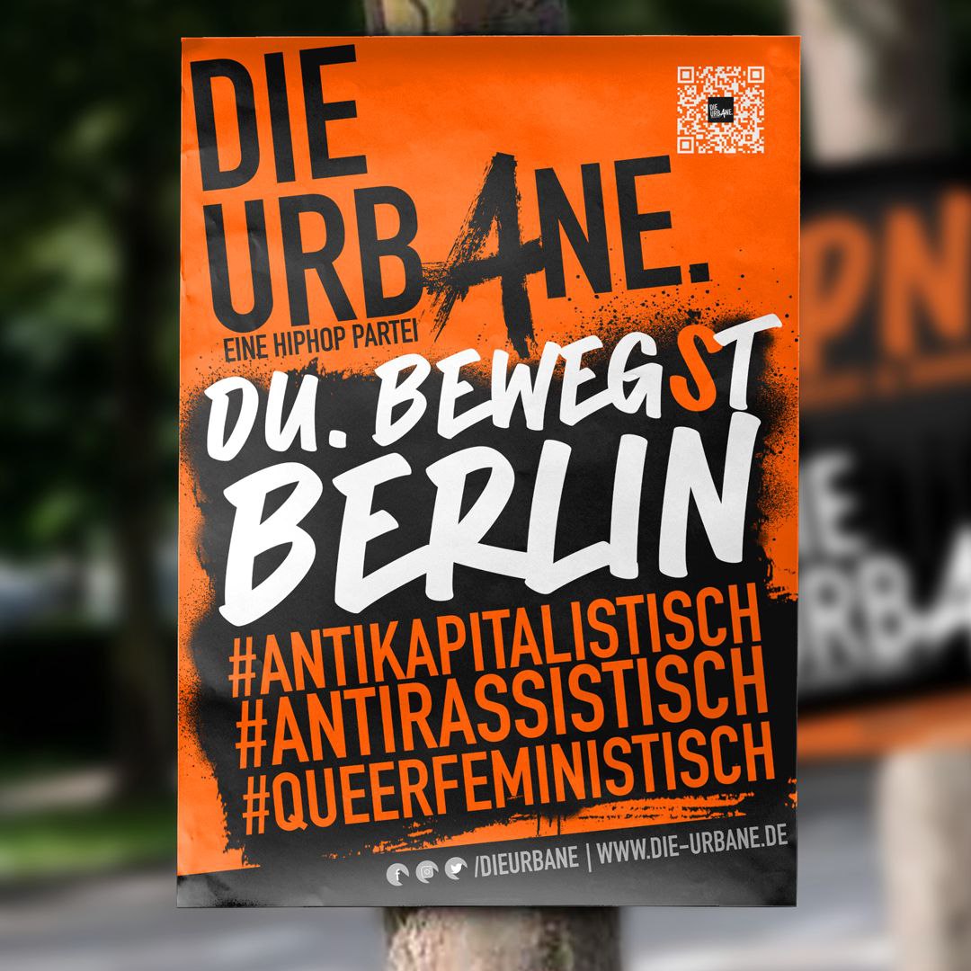Wahlplakat du. beweg(s)t Berlin